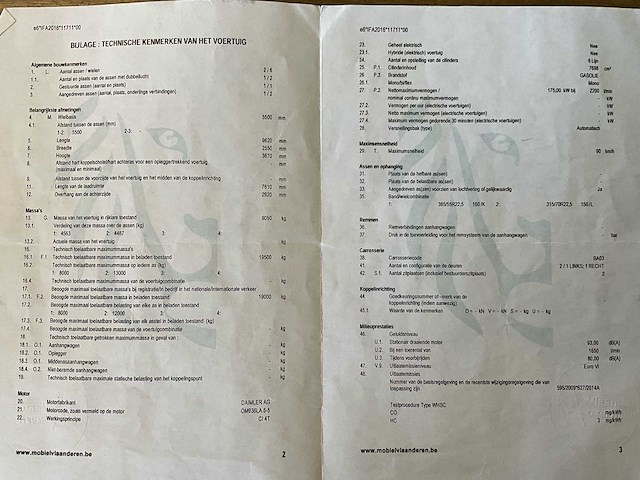 2016 mercedes antos bakwagen hydraulische laadklep - euro 6 - airco - automaat - afbeelding 42 van  47