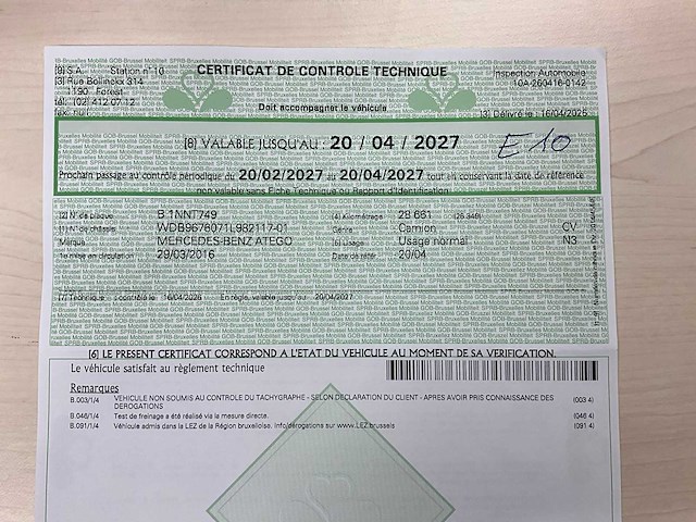 2016 mercedes-benz atego rosenbauer l32a-xs autoladder - afbeelding 24 van  46