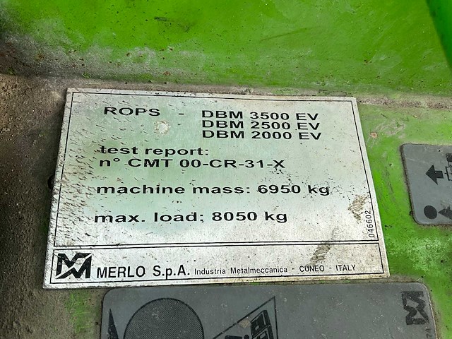 2016 merlo dbm 3500 ev651 betonmengwagen - afbeelding 10 van  35