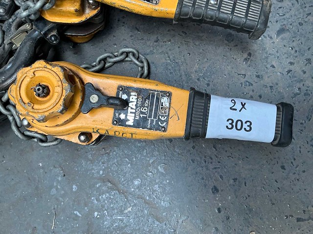 2016 mitari mro-1600 kettingtakel (2x) - afbeelding 3 van  6