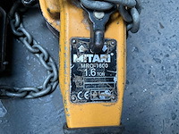2016 mitari mro-1600 kettingtakel (2x) - afbeelding 6 van  6