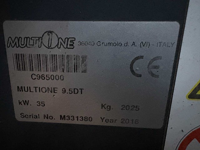 2016 multione 9.5dt shovel te herstellen - afbeelding 2 van  18