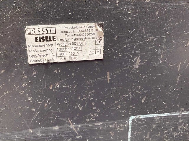 2016 pressta eisele profima 501 se aluminium afkortzaag - afbeelding 4 van  8