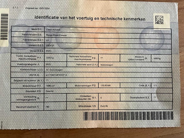 2016 range rover evoque personenauto - afbeelding 29 van  33