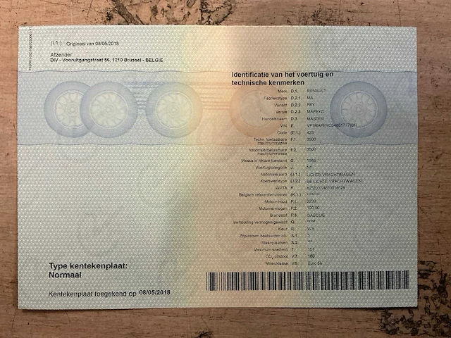 2016 renault master lichte vracht bedrijfswagen - afbeelding 7 van  22