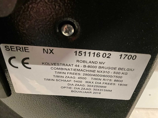 2016 robland nx310 pro gecombineerde vlakvandiktebank - afbeelding 2 van  10