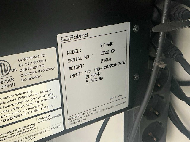 2016 roland - texart xt-640 - textile printers - - afbeelding 9 van  9