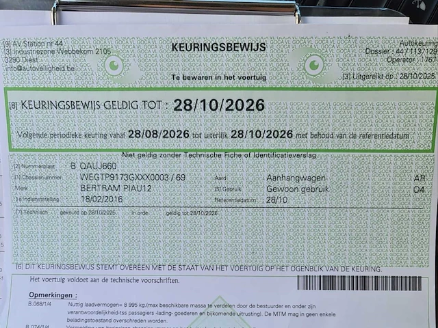 2016 rolf betram aanhangwagen - afbeelding 6 van  15