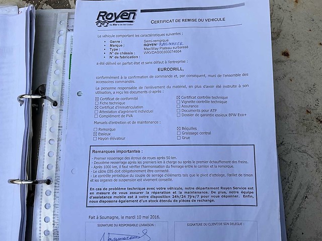 2016 royen / kaessbohrer maxiway dieplader plateau - afbeelding 28 van  35