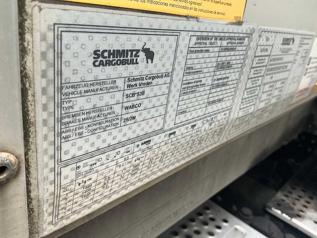 2016 schmitz cargobull scb*s3b oplegger - afbeelding 7 van  17