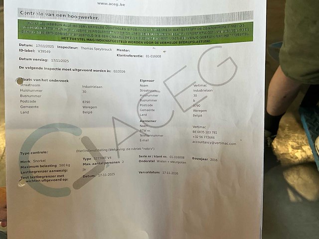 2016 snorkel mewp hoogwerker - afbeelding 9 van  17