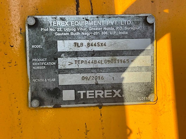 2016 terex tlb 844sx4 graaflaadmachine - afbeelding 11 van  29
