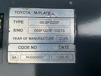 2016 toyota 06-8fg20f heftruck - afbeelding 27 van  34