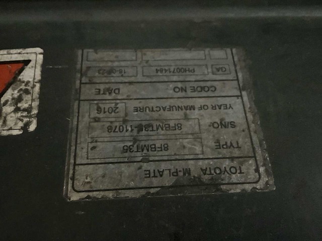 2016 toyota 8fbmt35 vorkheftruck (68035-104) - afbeelding 6 van  7