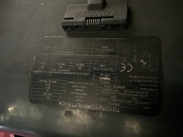 2016 toyota 8fbmt35 vorkheftruck (68035-104) - afbeelding 7 van  7