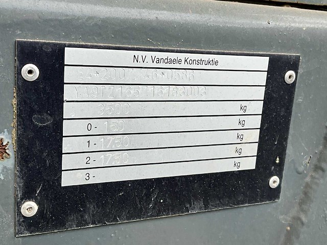 2016 vandaele tz 165-75 mobiele grondzeef - afbeelding 9 van  54