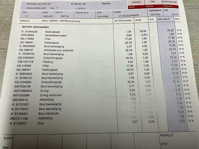 2016 vw crafter n2 crafter ingericht - euro 6 - airco - trekhaak - afbeelding 55 van  61