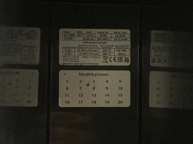 2016 wmf 1200s koffiemachine - afbeelding 4 van  4