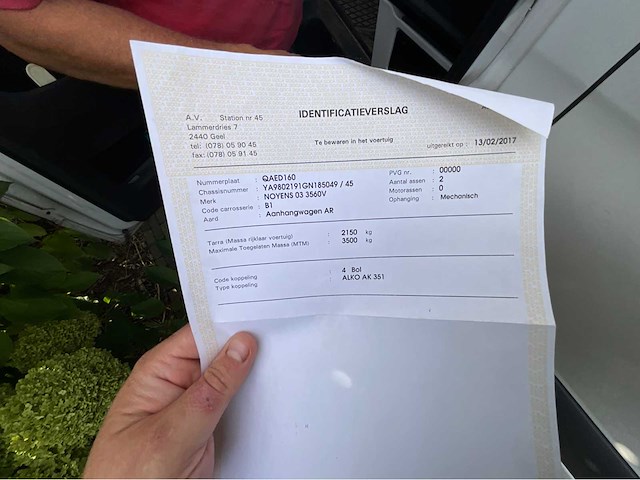 2017 a&c noyens ma 24 2000–3500 paardentrailer - afbeelding 13 van  27