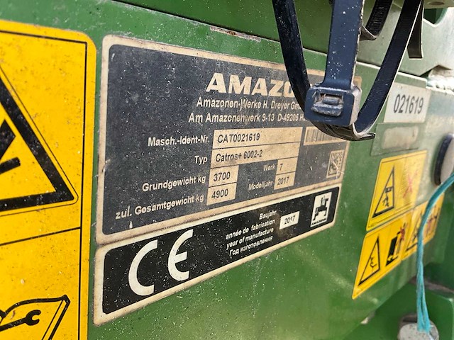 2017 amazone catros + 6002-2 schijveneg opvouwbaar - afbeelding 9 van  9