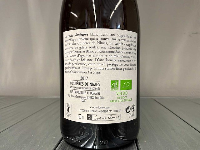 2017 amérique chateau saint cyrgues witte wijn (30x) - afbeelding 4 van  6