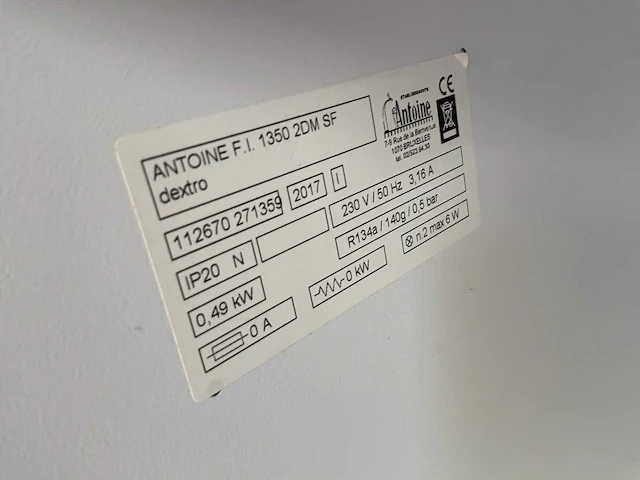 2017 antoine 1350 2dm sf barkoeling - afbeelding 4 van  6