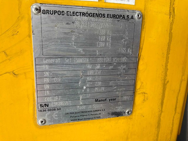 2017 atlas copco hilight h5+ lichtmast - afbeelding 8 van  18