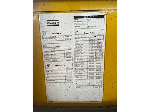2017 atlas copco qes40 generator - afbeelding 7 van  19