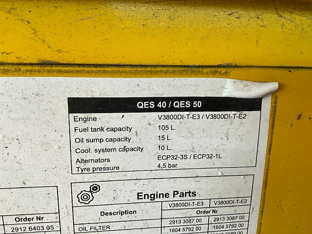 2017 atlas copco qes40 generator - afbeelding 8 van  19