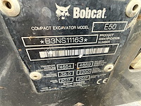 2017 bobcat e50 - rupsgraafmachine (lage urenstand - afbeelding 7 van  36