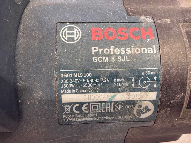 2017 bosch gcm 8 sjl telescoop-/afkortzaag - afbeelding 3 van  4