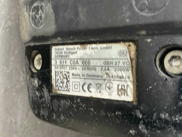 2017 bosch gsh 27 vc breekhamer 30kg hex-28 - afbeelding 4 van  5