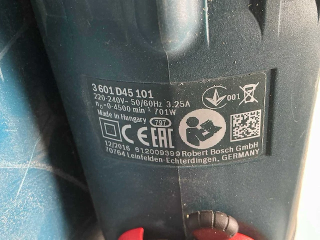 2017 bosch gsr 6-45 te gipsschroefmachine - afbeelding 4 van  4