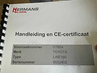 2017 bt levio lwe180 elektrische palletwagen - afbeelding 7 van  10