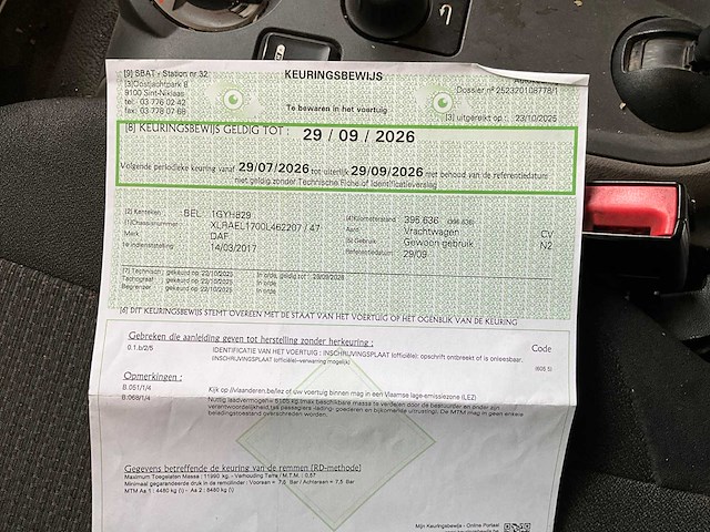 2017 daf lf 230 fa vrachtwagen - afbeelding 22 van  32