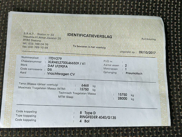 2017 daf lf 290 euro 6 haakarmsysteem met copma 180.4 hijskraan - afbeelding 14 van  25