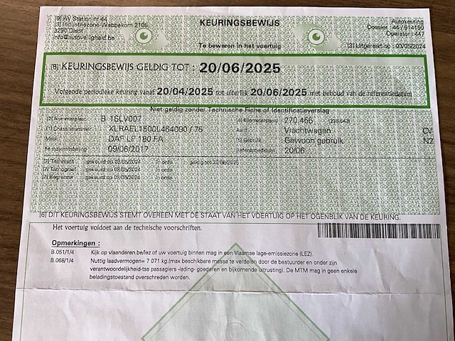 2017 daf lf180 kipper (3 zijden) - automaat - euro 6 - afbeelding 28 van  29