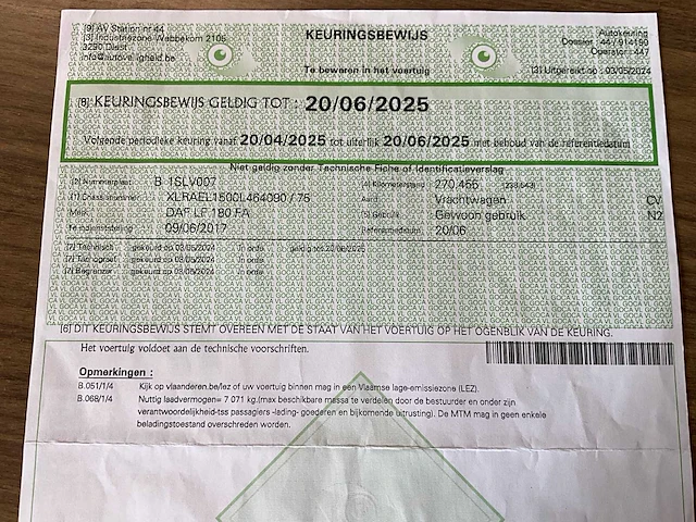 2017 daf lf180 kipper (3 zijden) - automaat - euro 6 - afbeelding 50 van  56