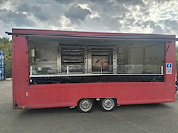 2017 dede tandem (2mu2 – sc23 – rd35) aanhangwagen (categorie o2) rondreizende handelsaanhanger uitgerust voor de rotisserie - afbeelding 4 van  10