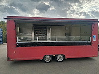 2017 dede tandem (2mu2 – sc23 – rd35) aanhangwagen (categorie o2) rondreizende handelsaanhanger uitgerust voor de rotisserie - afbeelding 1 van  10