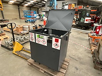 2017 desplentere-lannoy 400l stalen bovengrondse hydrauliekolie/brandstoftank - afbeelding 1 van  4