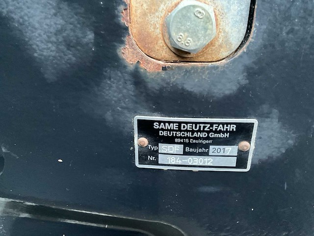 2017 deutz-fahr 6215 ttv agrotron vierwielaangedreven landbouwtractor - afbeelding 16 van  41