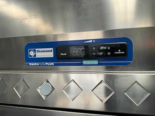 2017 diamond gastro lin plus m2-1440 tweedeurs koelkast rvs - afbeelding 2 van  4