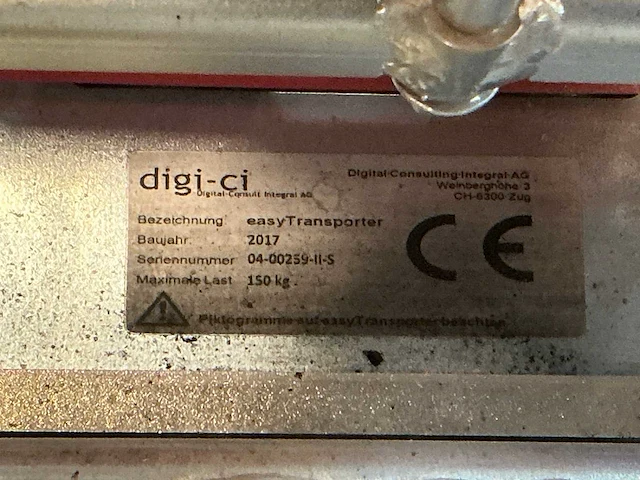 2017 digi-ci easytransporter verrijdbare rollenlifter - afbeelding 6 van  6