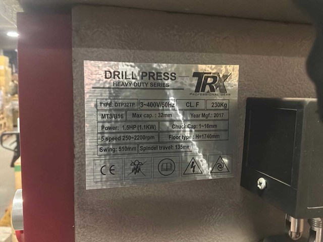2017 drill press dtp32tp kolomboormachine - afbeelding 10 van  11