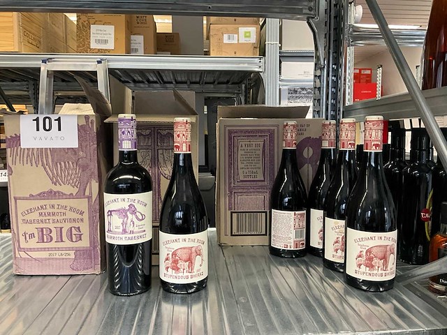 2017 elephant in the room rode wijn (20x) - afbeelding 1 van  3