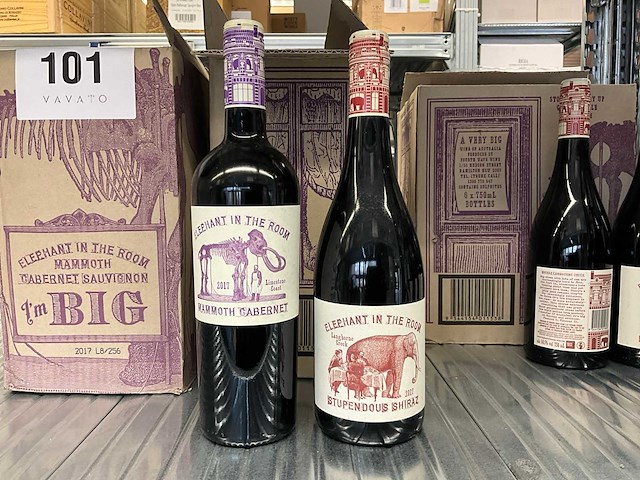 2017 elephant in the room rode wijn (20x) - afbeelding 3 van  3