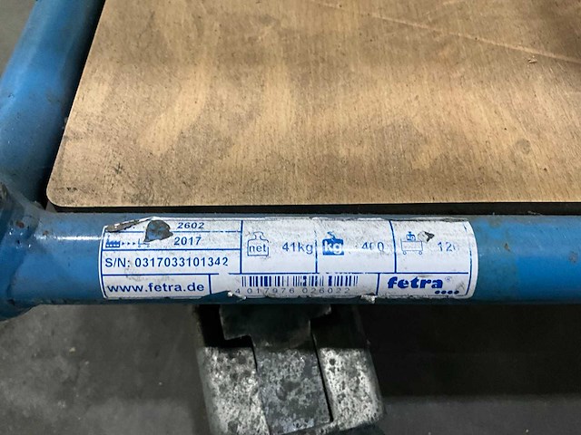 2017 fetra 2602 transportkar - afbeelding 3 van  3