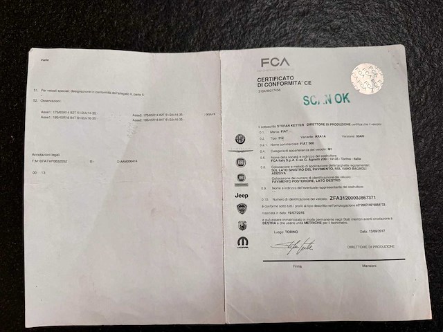 2017 fiat 500 - afbeelding 16 van  25