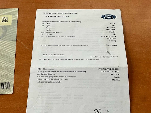 2017 ford mondeo personenauto - afbeelding 37 van  39